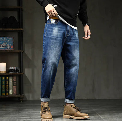Men's Relaxed Harem Stretch Denim Jeans