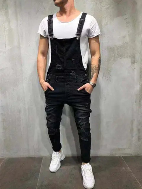 Chic Men's Denim Overalls