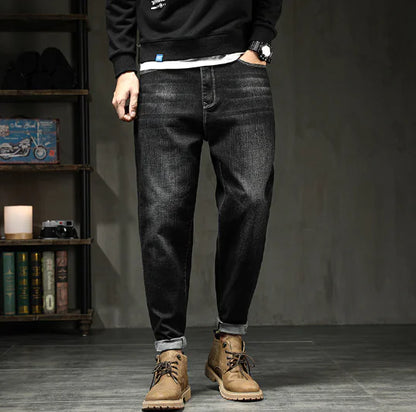 Men's Relaxed Harem Stretch Denim Jeans