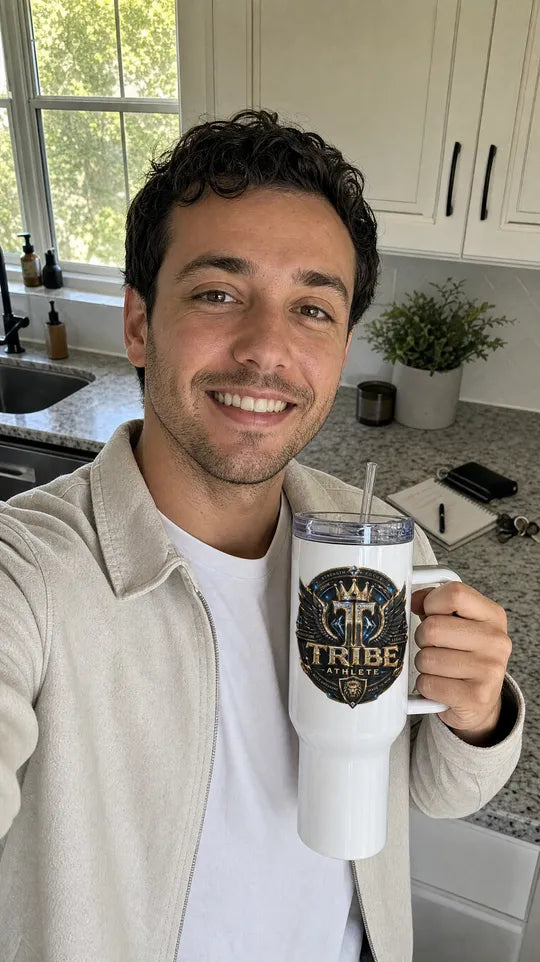 Tribe’s Travel mug with a handle