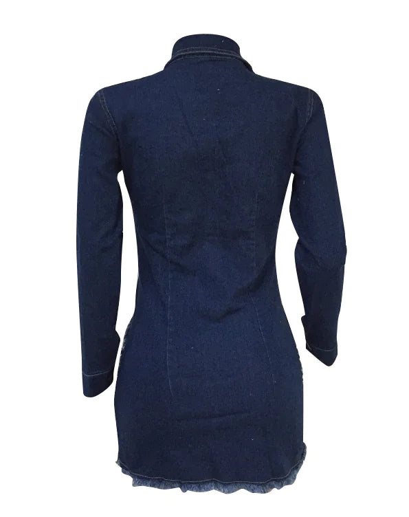 レディース ダメージデニムドレス