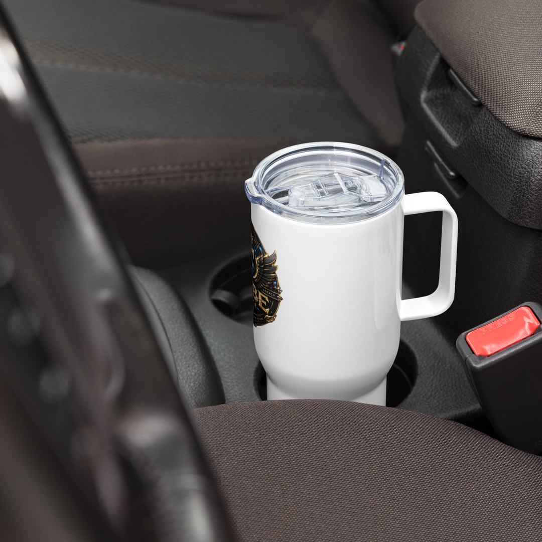 Tribe’s Travel mug with a handle
