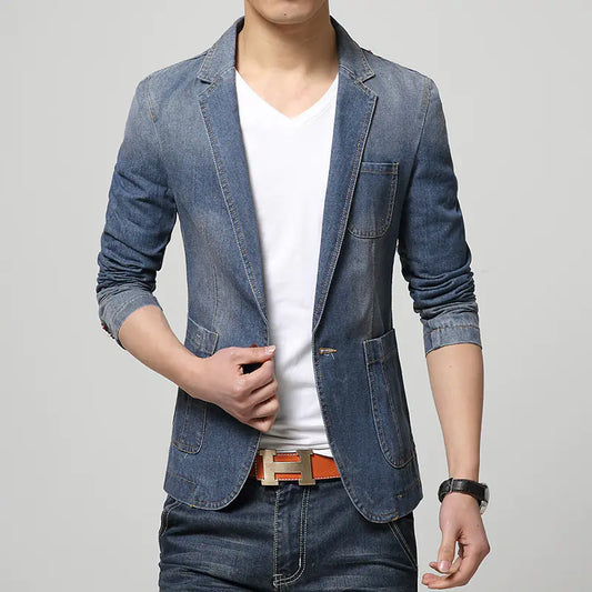 Men's Denim Blazer